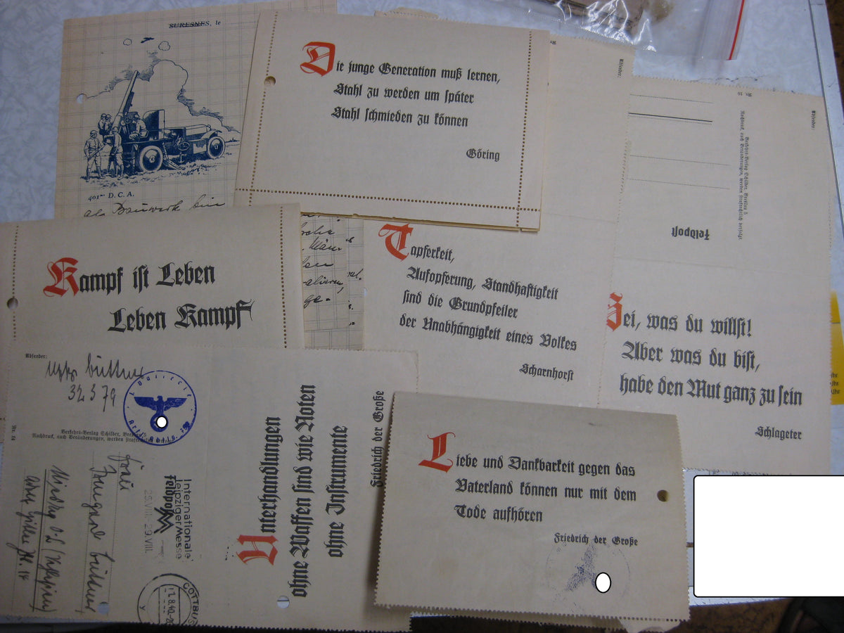 Verleihungsurkunden Panzertruppe gefallen in Charkow Panzerkampfwagenabzeichen in Silber