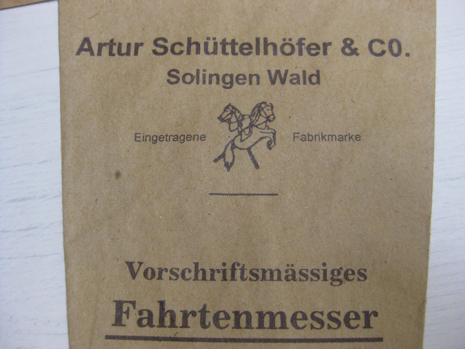 Tüte für HJ-Fahrtenmesser Hitlerjugend Dolch