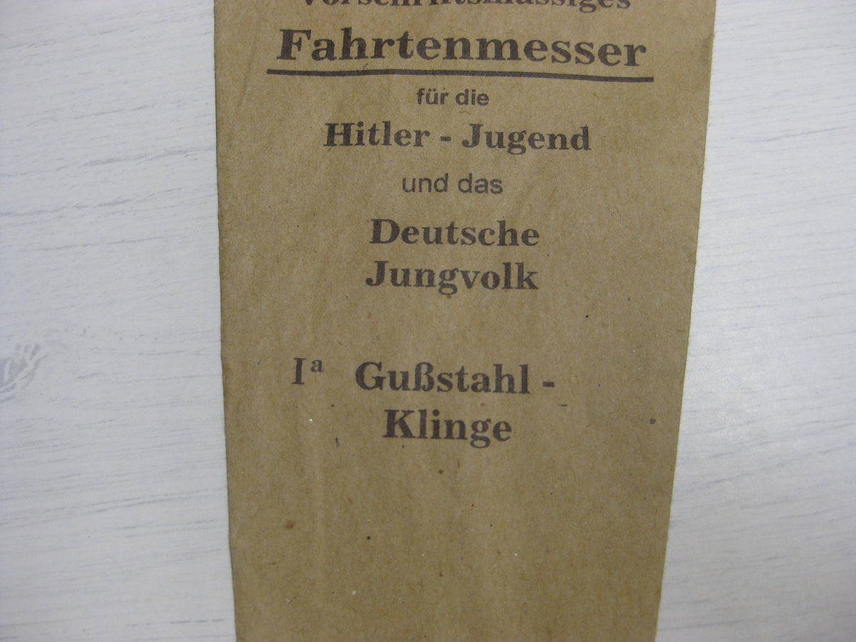 Tüte für HJ-Fahrtenmesser Hitlerjugend Dolch