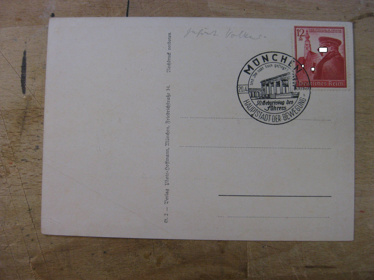 Patriotische Postkarte Adolf Hitler 3.Reich MÜNCHEN