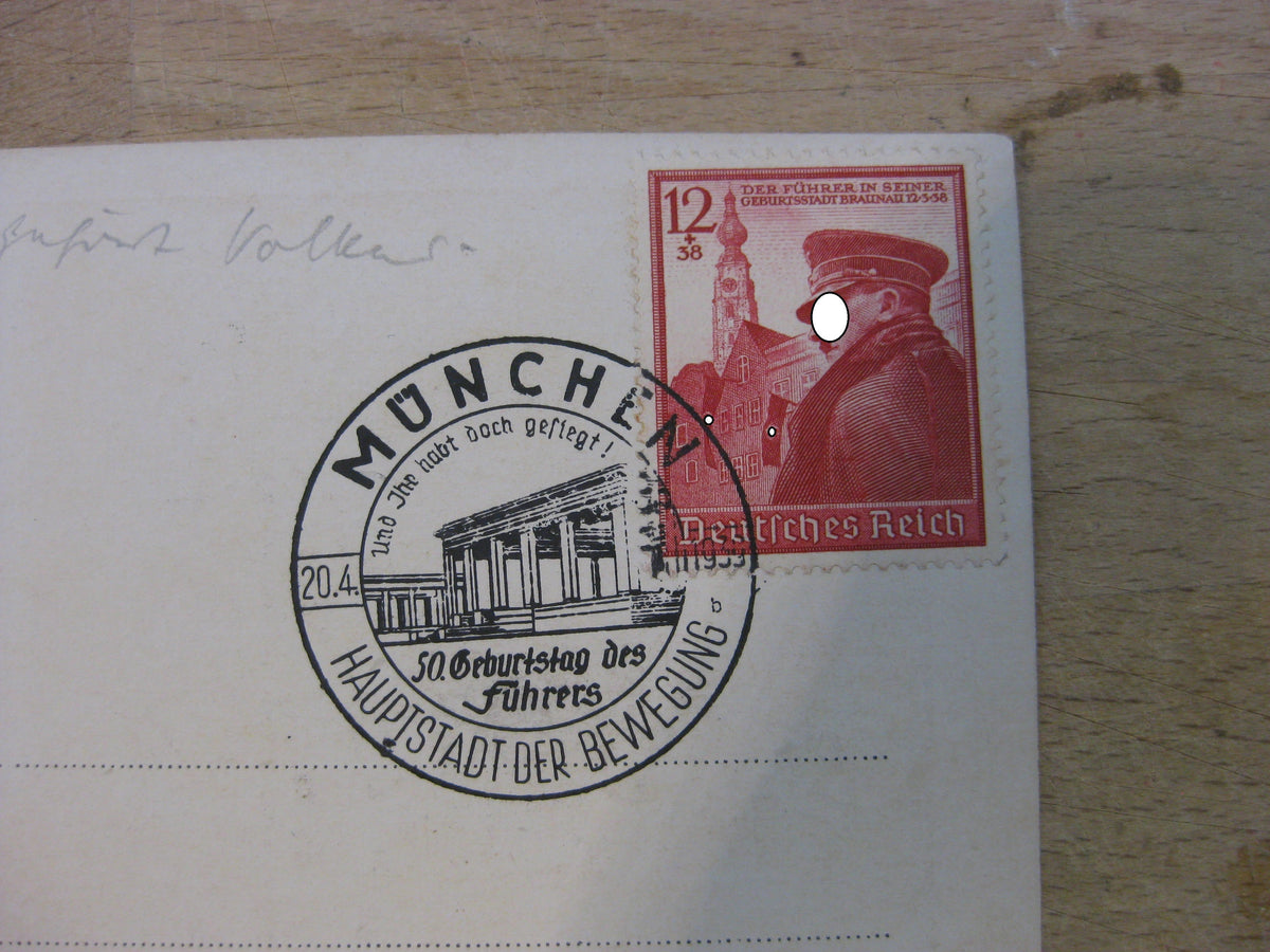 Patriotische Postkarte Adolf Hitler 3.Reich MÜNCHEN
