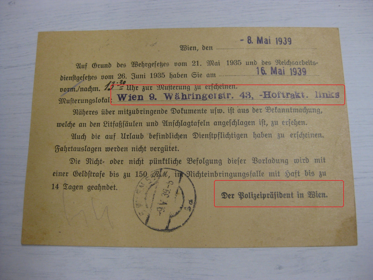 Besitzzeugnis Verleihungsurkunde Wehrmacht Russland Ostfront