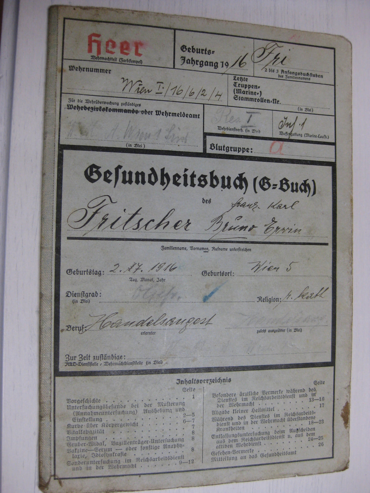 Besitzzeugnis Verleihungsurkunde Wehrmacht Russland Ostfront