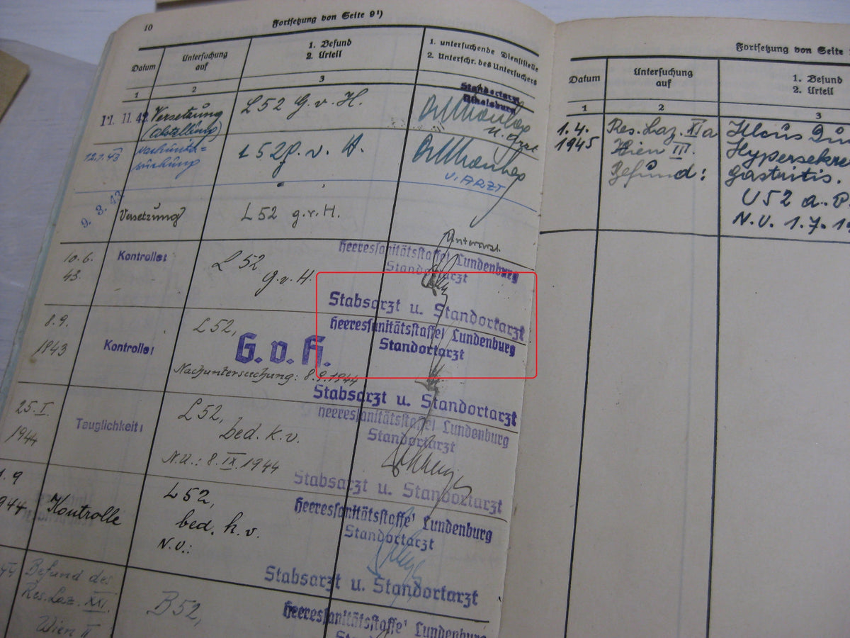 Besitzzeugnis Verleihungsurkunde Wehrmacht Russland Ostfront