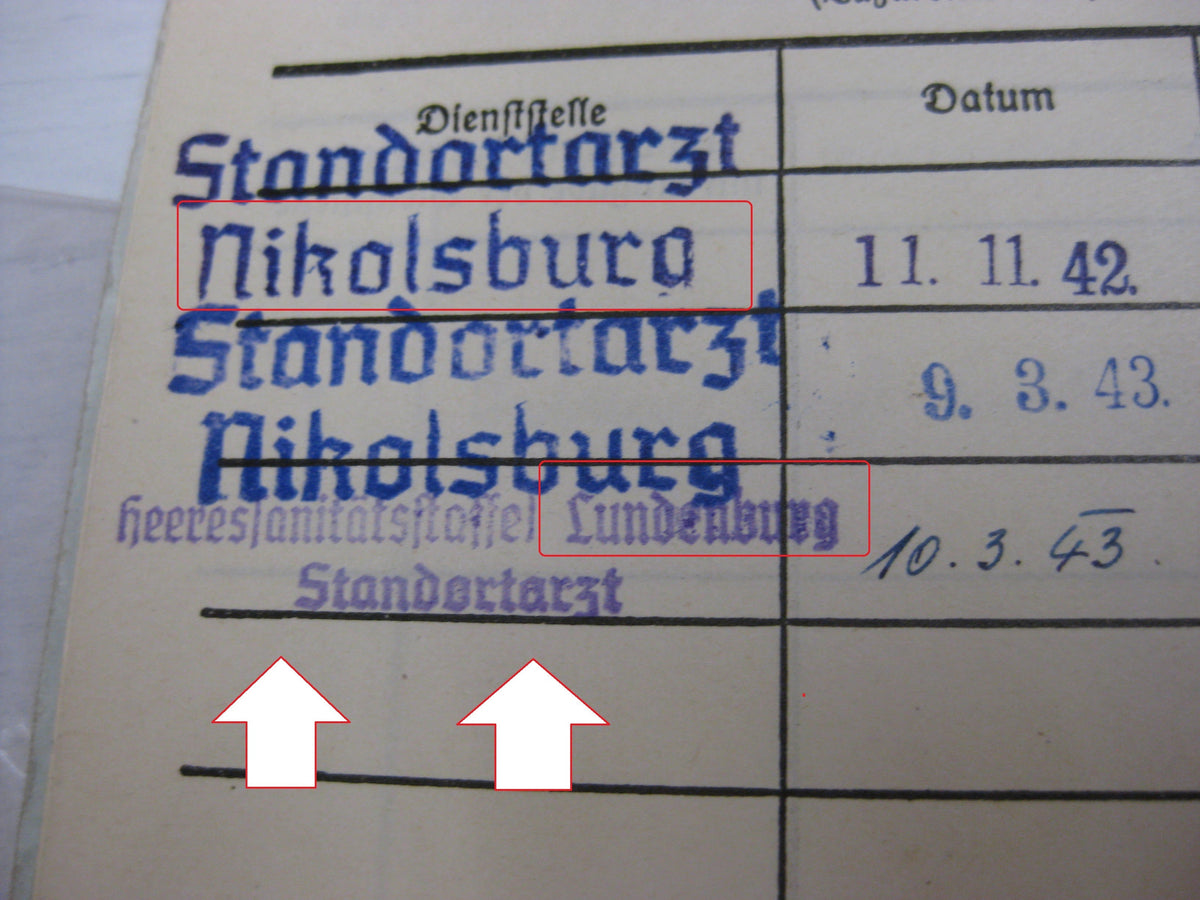 Besitzzeugnis Verleihungsurkunde Wehrmacht Russland Ostfront