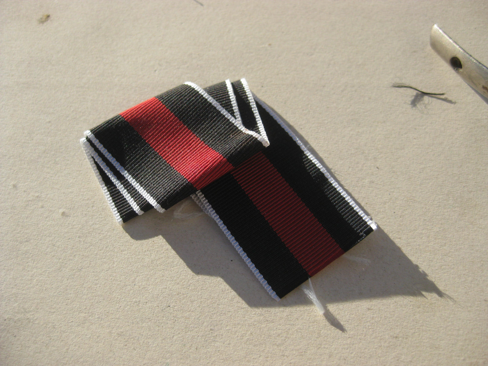 Sammleranfertigung Ordensband UV-positiv zur Medaille 1. Oktober 1938 Sudetenmedaille Einmarschmedaille