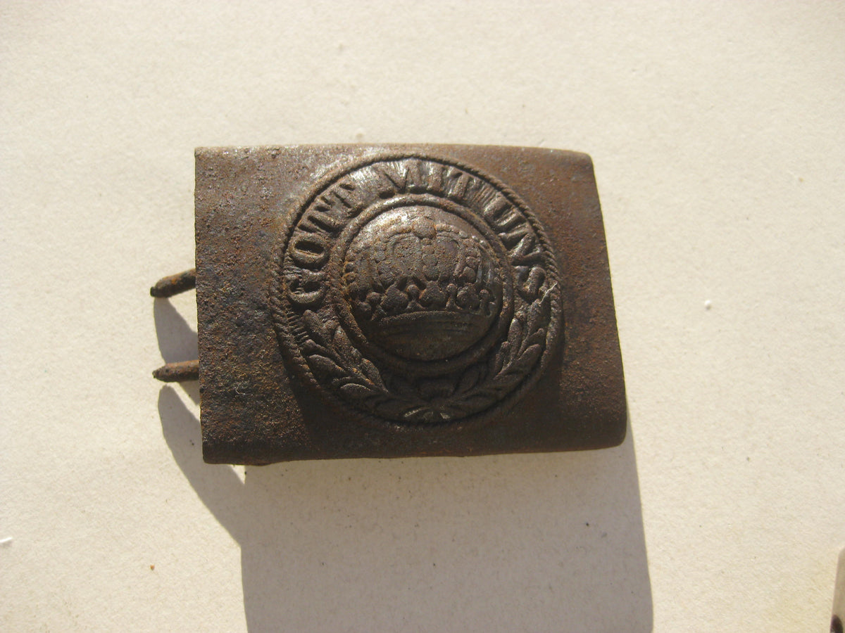 Bodenfund Koppelschloss Ausführung für die Infanterie Mannschaften -Heer- deutsches Kaiserreich GOTT MIT UNS