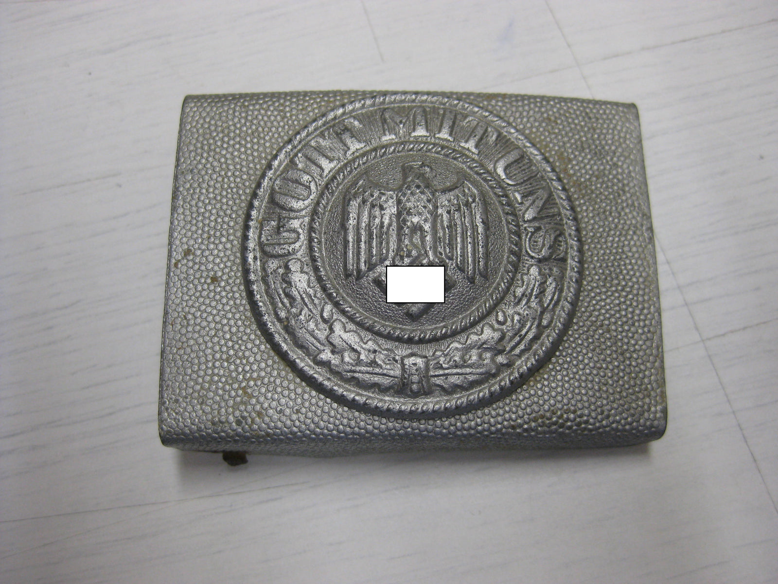 BODENFUND Koppelschloss für Mannschaften -Heer- Wehrmacht GOTT MIT UNS Aluminium