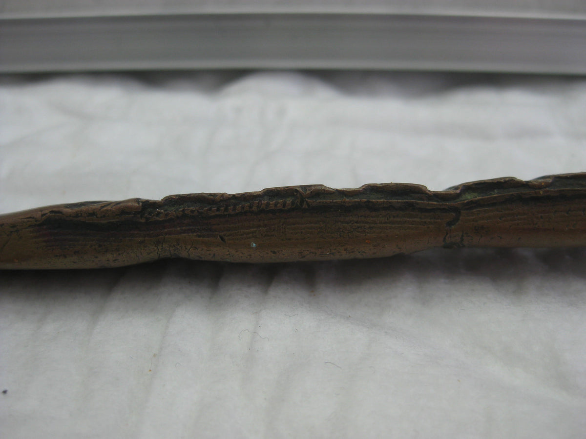 Miniatur BRIEFÖFFNER aus Granatring der Artillerie 1.Weltkrieg GRABENKUNST