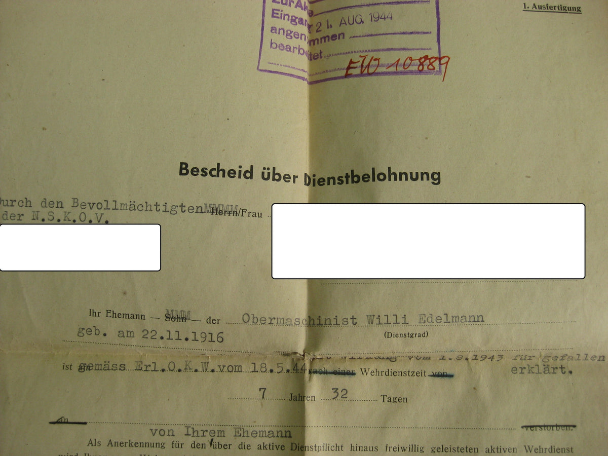 U-Bootkriegsabzeichen VARIANTE aus BUNTMETALL unbekannter Hersteller Orden 3.Reich Kriegsmarine