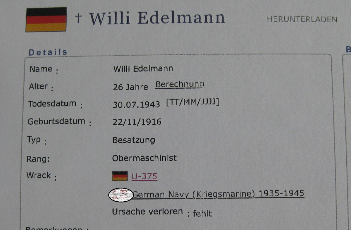 U-Bootkriegsabzeichen VARIANTE aus BUNTMETALL unbekannter Hersteller Orden 3.Reich Kriegsmarine