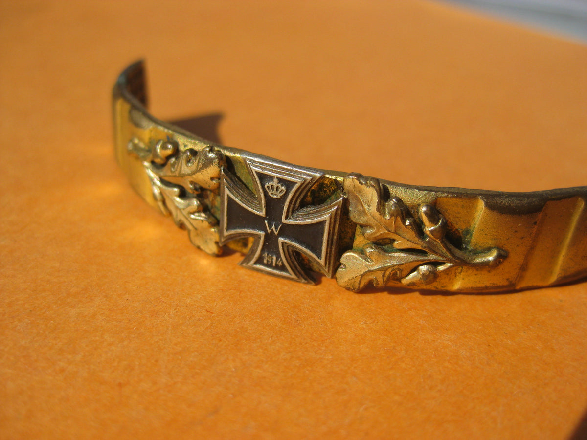 Patriotischer Armreif Grabenkunst 1. Weltkrieg 1914 - 1918