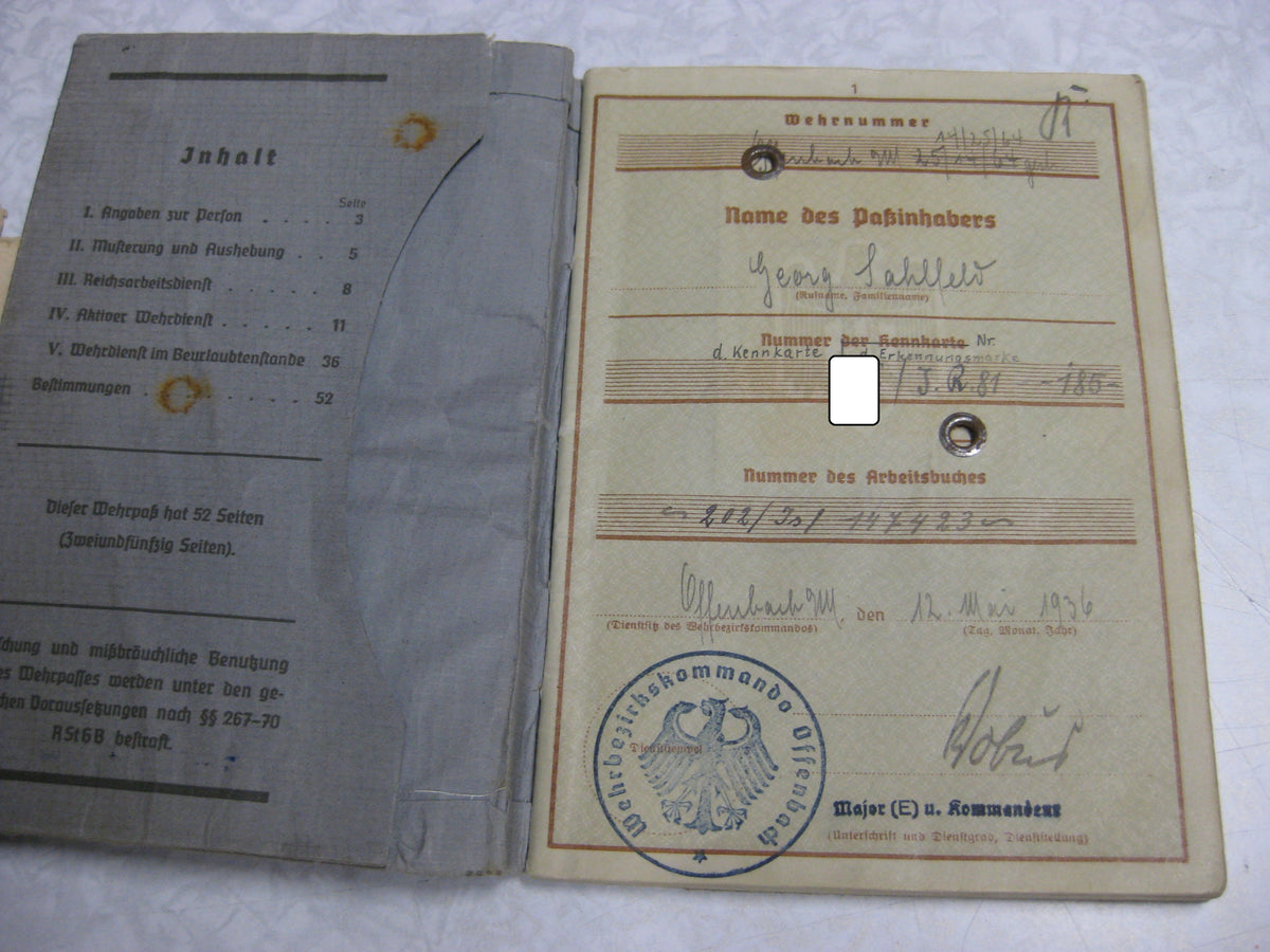 Nachlass Dokumente Verleihungsurkunden Besitzzeugnis Ostfront / Russland