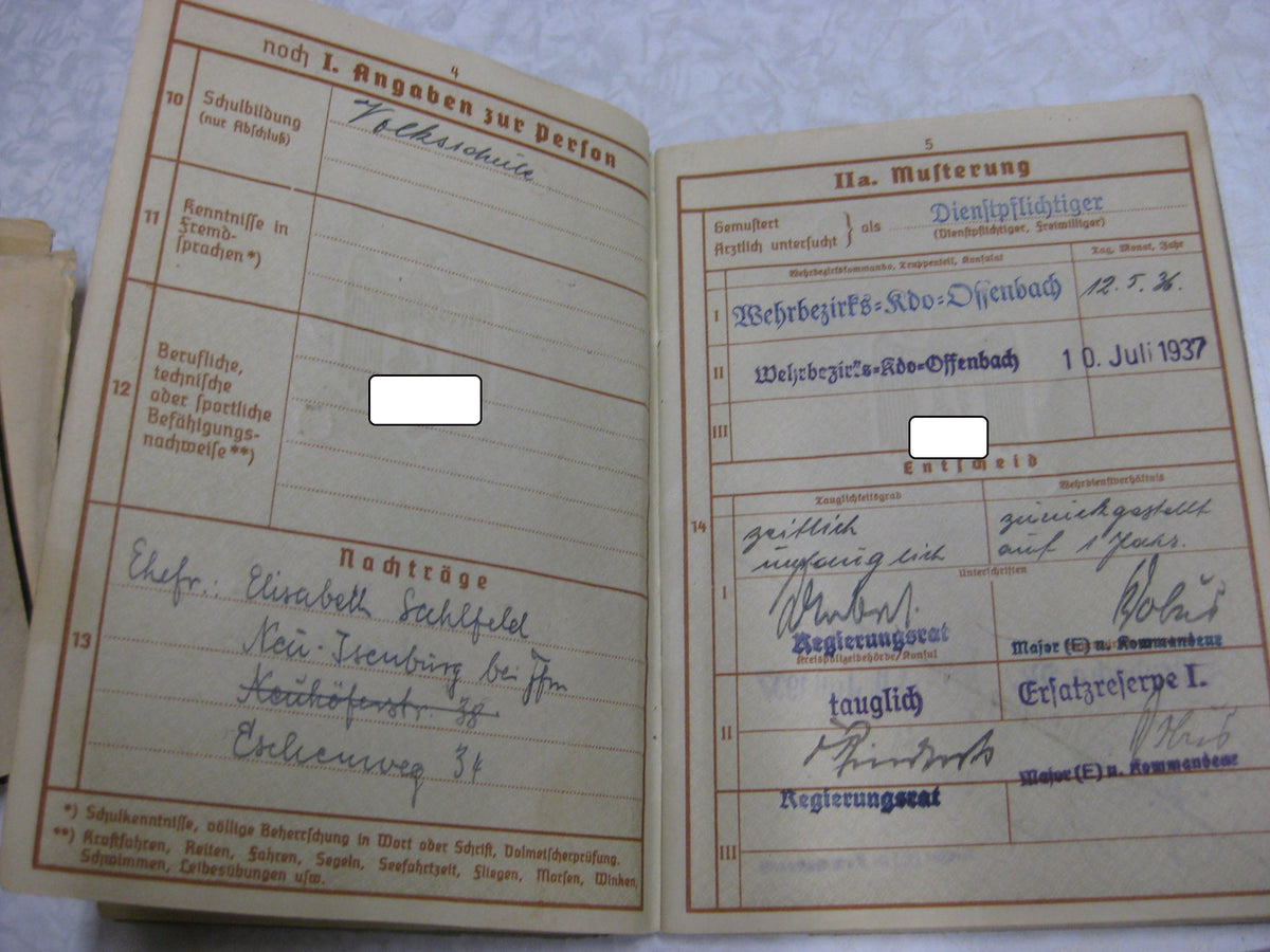 Nachlass Dokumente Verleihungsurkunden Besitzzeugnis Ostfront / Russland