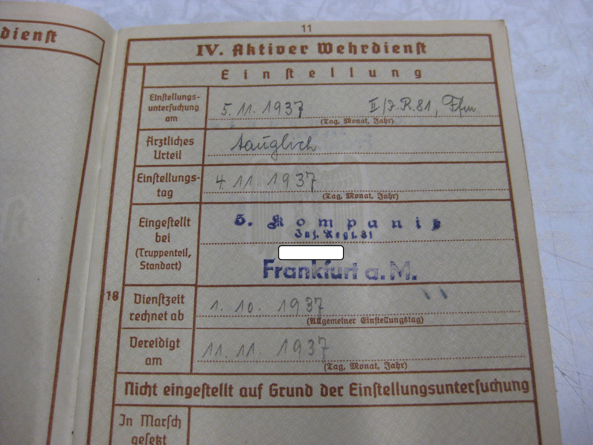 Nachlass Dokumente Verleihungsurkunden Besitzzeugnis Ostfront / Russland