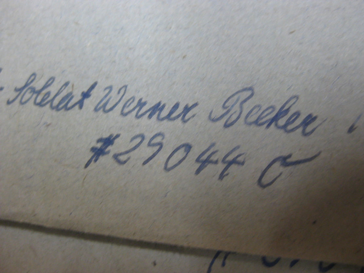 Nachlass Dokumente Feldpost Soldat Frankreich Westfront im Raum BOLOGNE