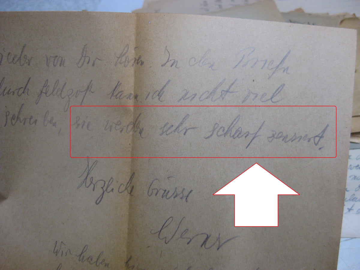 Nachlass Dokumente Feldpost Soldat Frankreich Westfront im Raum BOLOGNE