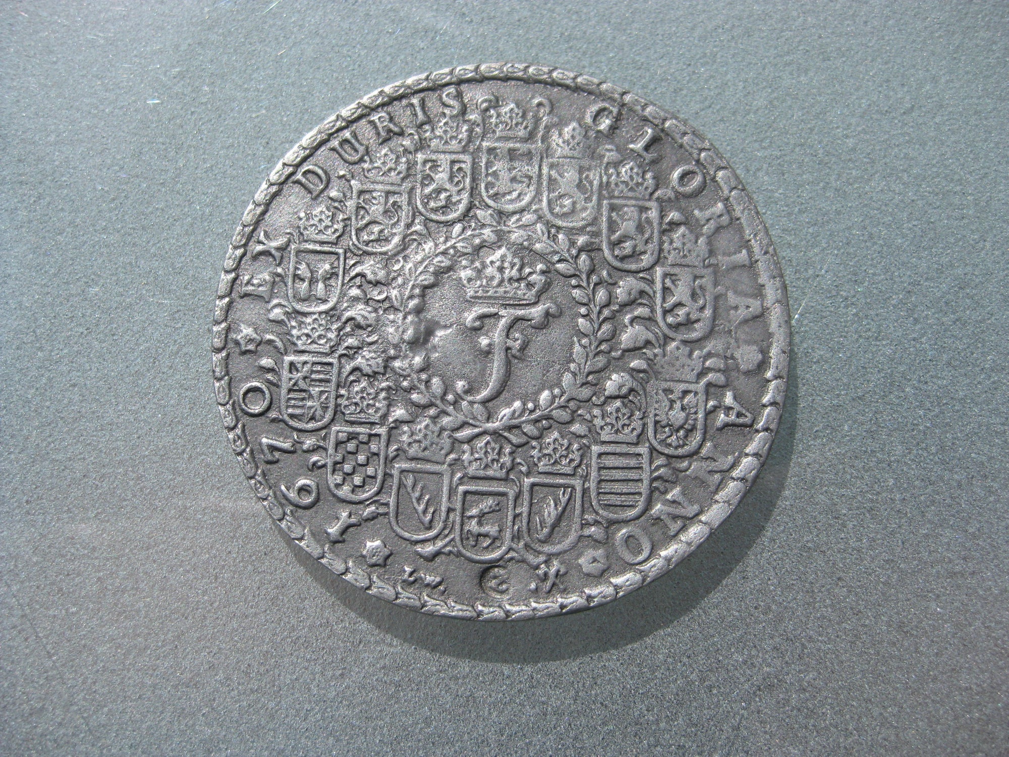 unbekannte Medaille Erinnerungsmedaille Hannover Braunschweig ??? duris gloria Anno 1670