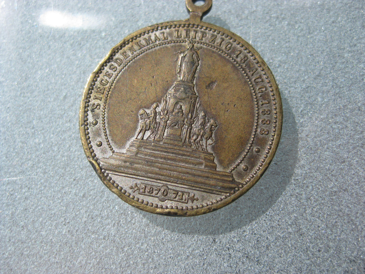 unbekannte Medaille Münze unbekannter Orden unbekanntes Abzeichen 1888 1870/71 Leipzig Erinnerungsabzeichen ???