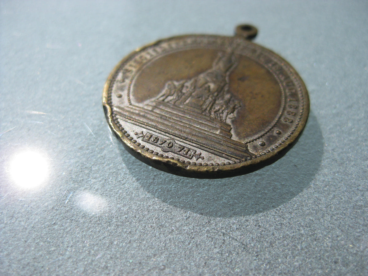 unbekannte Medaille Münze unbekannter Orden unbekanntes Abzeichen 1888 1870/71 Leipzig Erinnerungsabzeichen ???