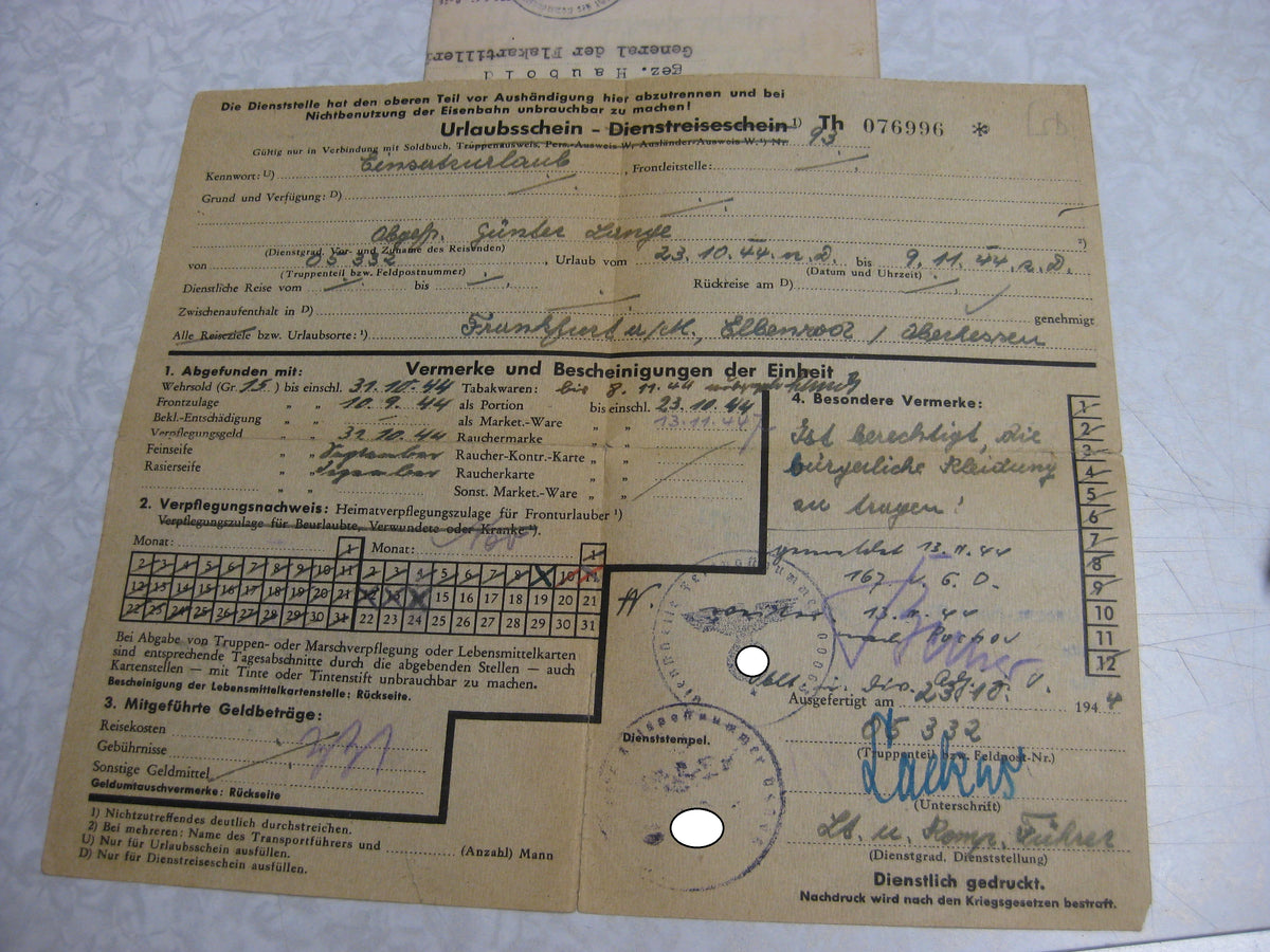Soldbuch Flugbuch Wehrpaß Wehrmacht Luftwaffe Verwundetenabzeichen in GOLD