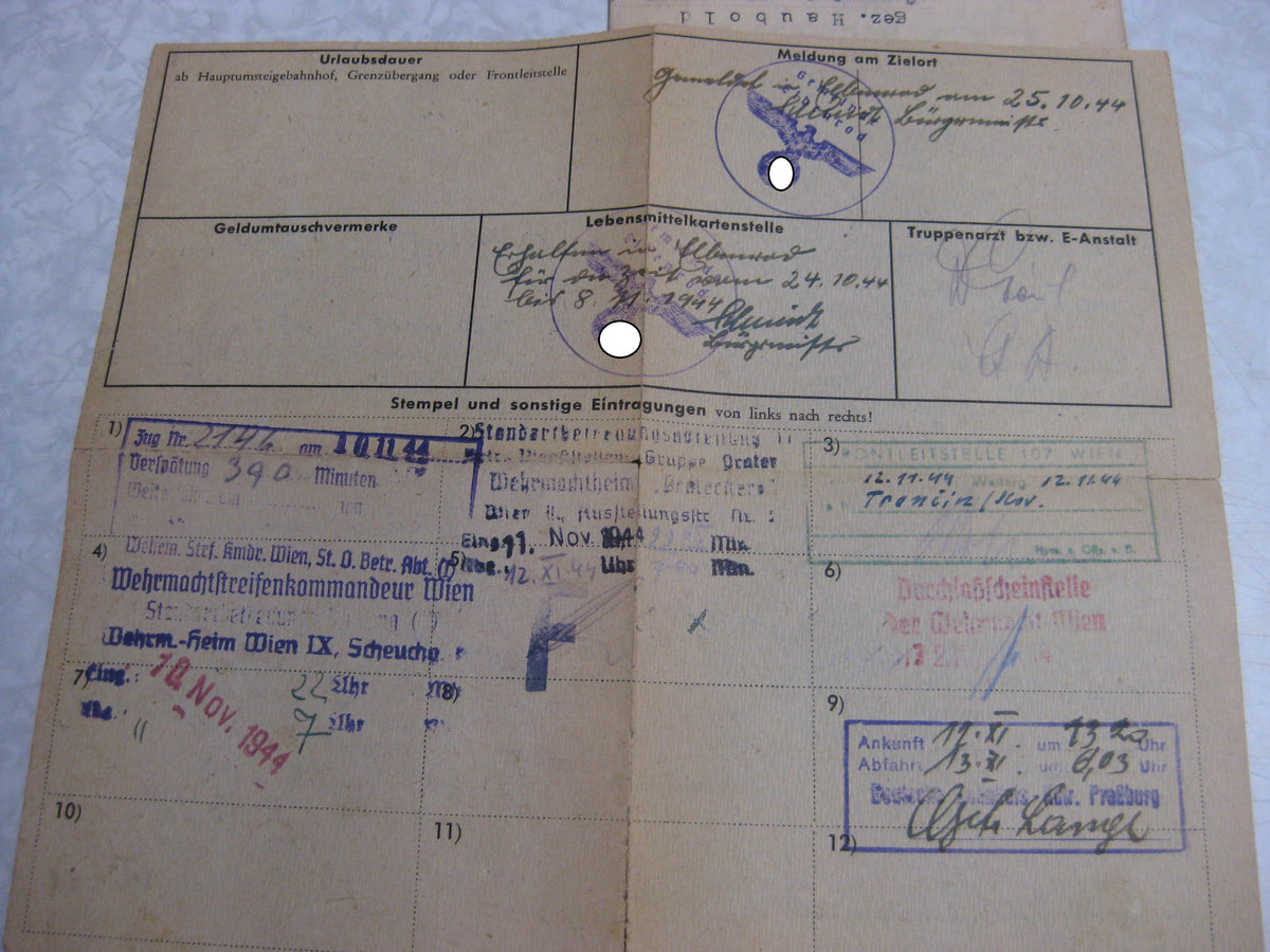 Soldbuch Flugbuch Wehrpaß Wehrmacht Luftwaffe Verwundetenabzeichen in GOLD