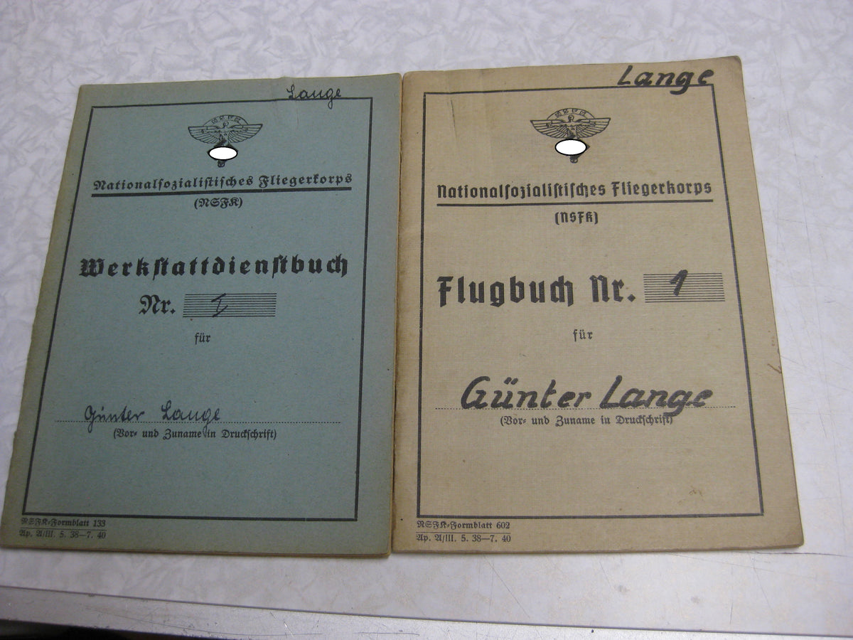 Soldbuch Flugbuch Wehrpaß Wehrmacht Luftwaffe Verwundetenabzeichen in GOLD