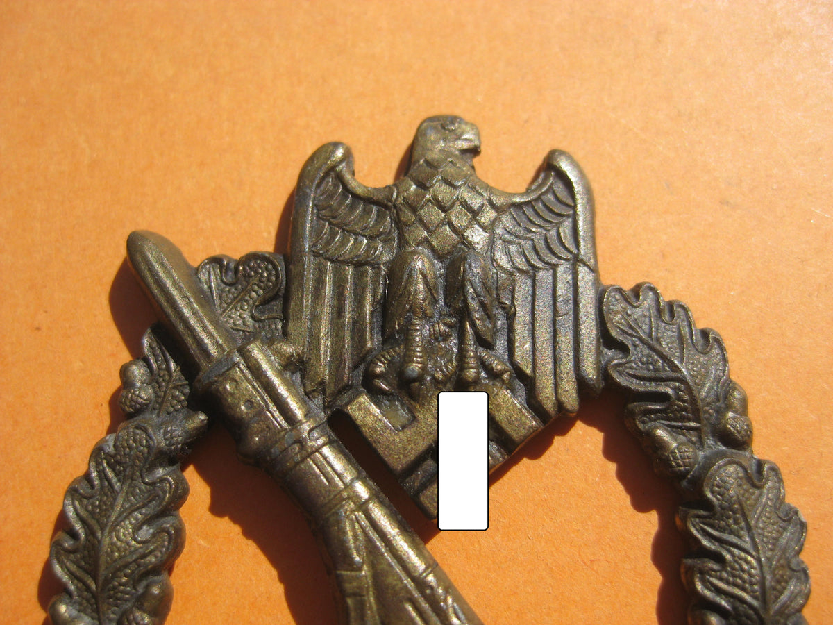 Infanteriesturmabzeichen in Bronze (ISA) - seltene Variante-