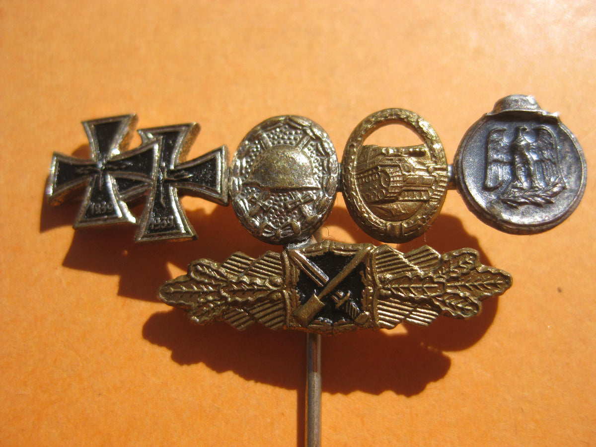 Miniaturspange Nahkampfspange Eisernes Kreuz  Panzerkampfabzeichen Bundeswehr 1957