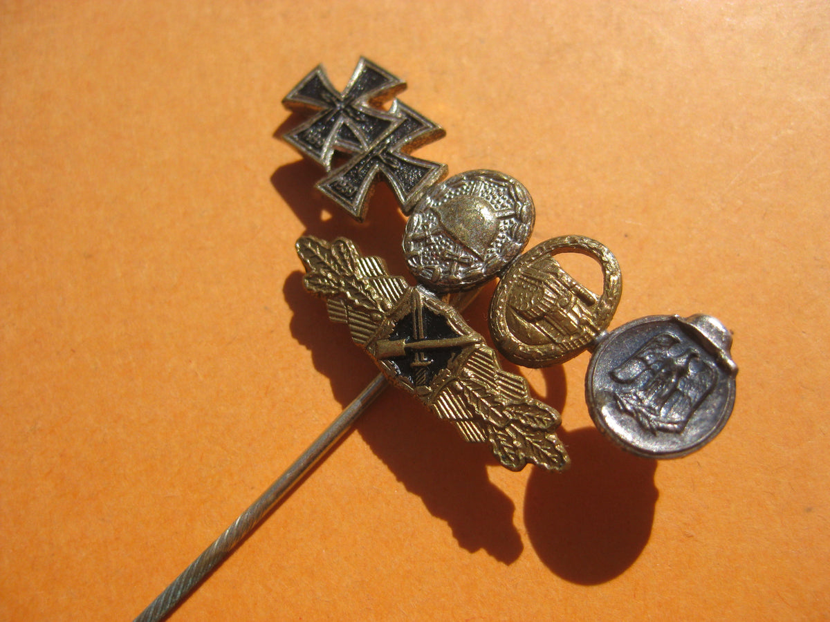 Miniaturspange Nahkampfspange Eisernes Kreuz  Panzerkampfabzeichen Bundeswehr 1957