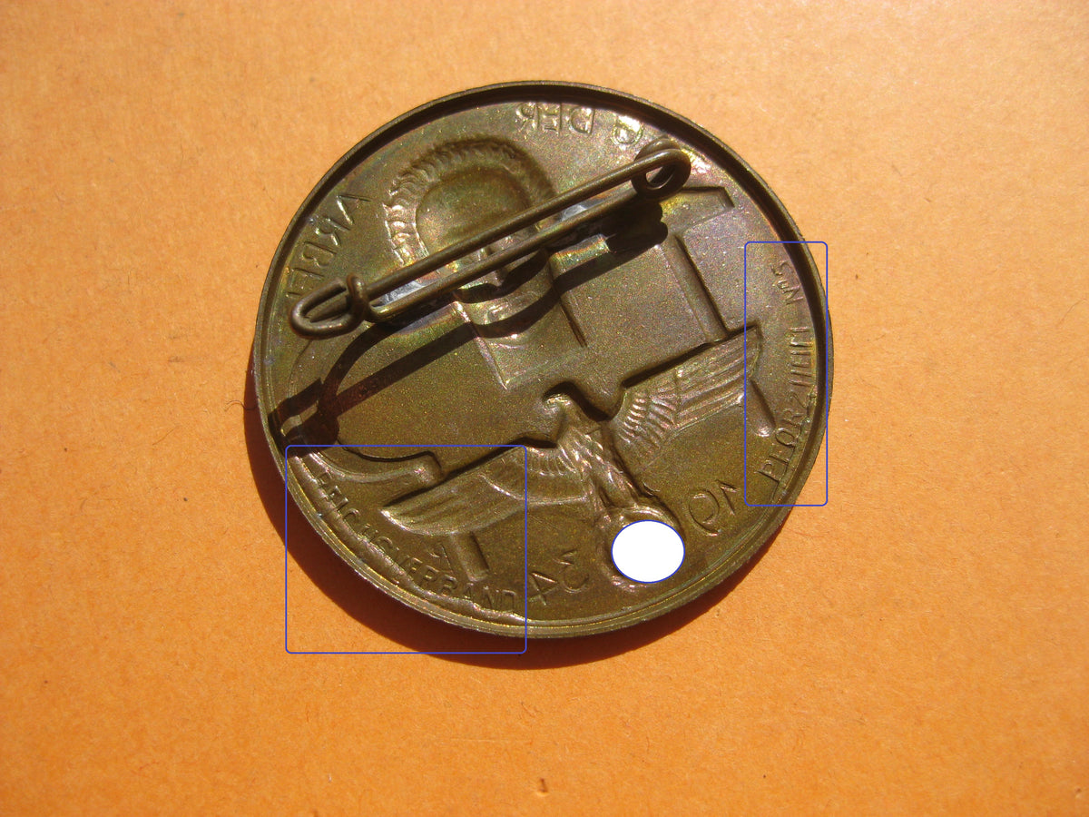 Abzeichen Tag der Arbeit am 1. Mai 1934 Reichsverband Pforzheim No5