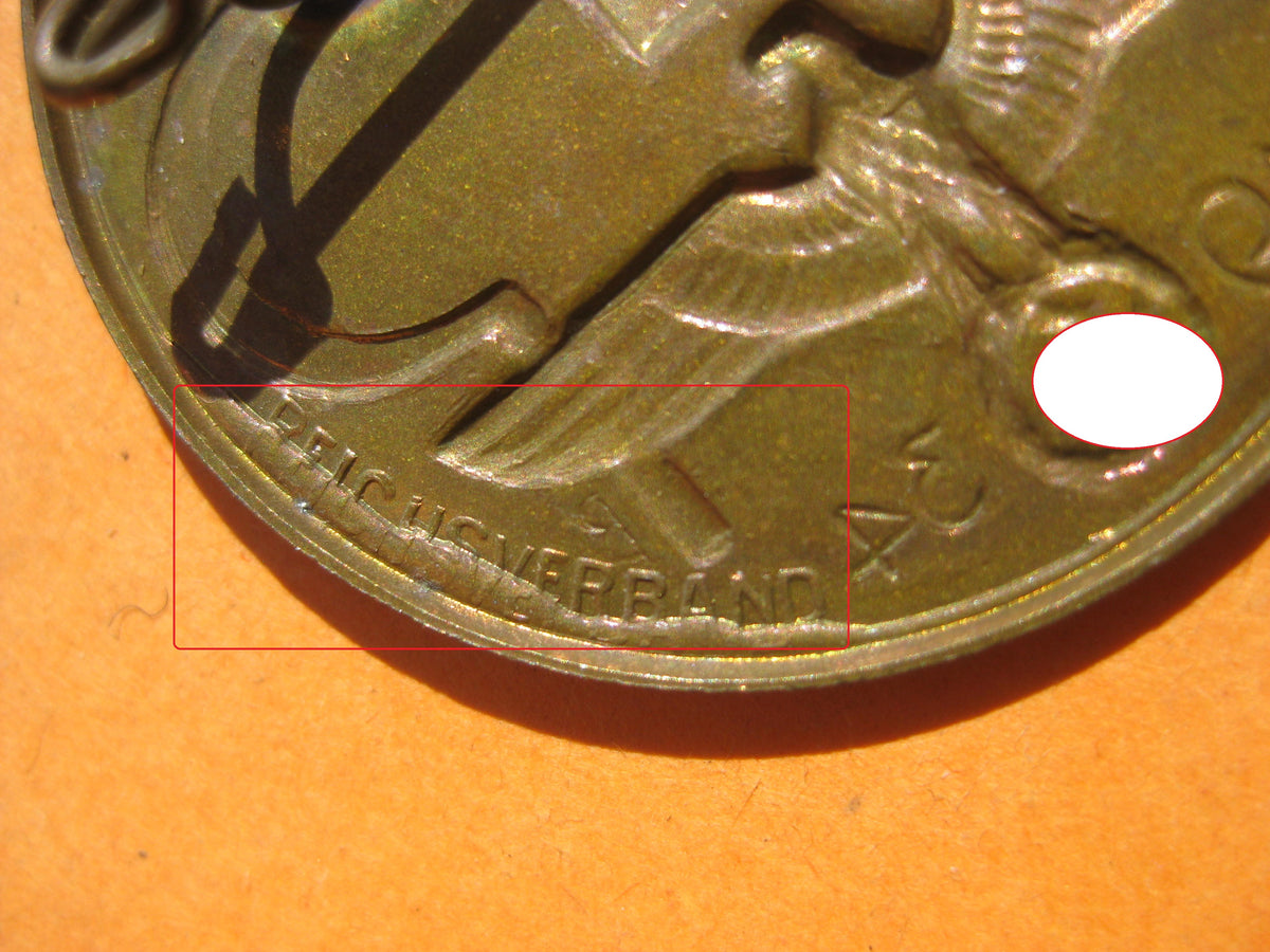 Abzeichen Tag der Arbeit am 1. Mai 1934 Reichsverband Pforzheim No5