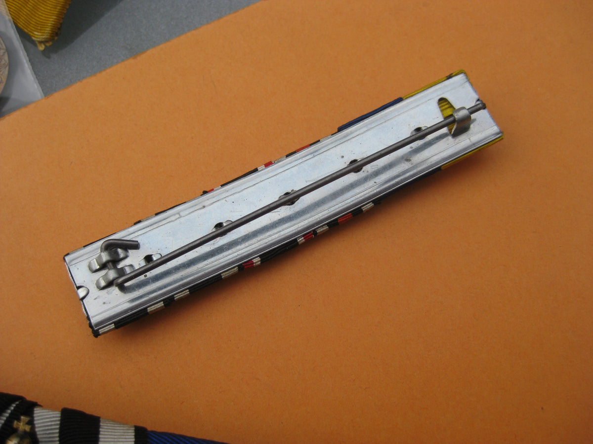 5er Ordensspange Eisernes Kreuz 1914 (EK2/14)  Ritterkreuz Hausorden von Hohenzollern