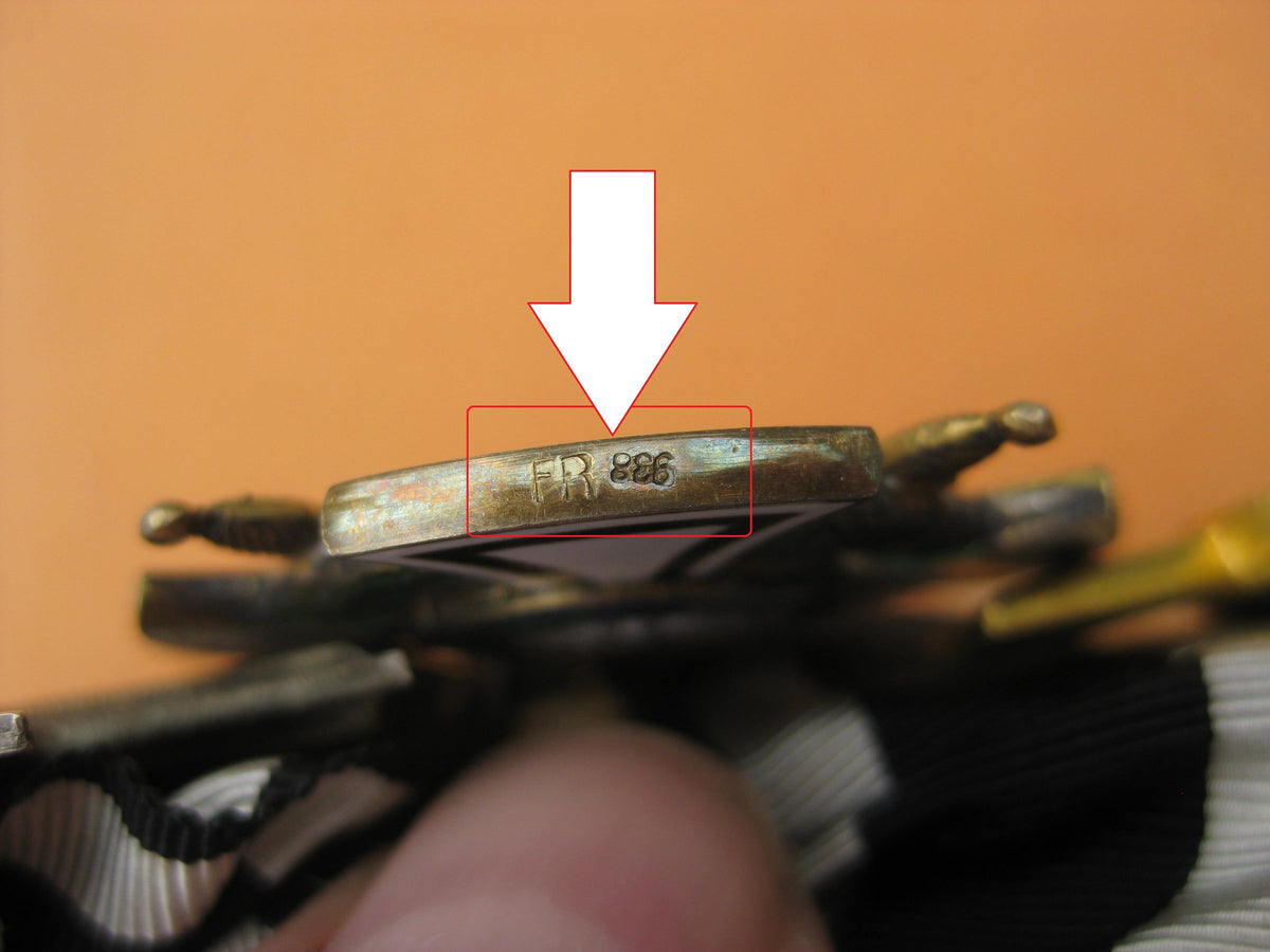 5er Ordensspange Eisernes Kreuz 1914 (EK2/14)  Ritterkreuz Hausorden von Hohenzollern