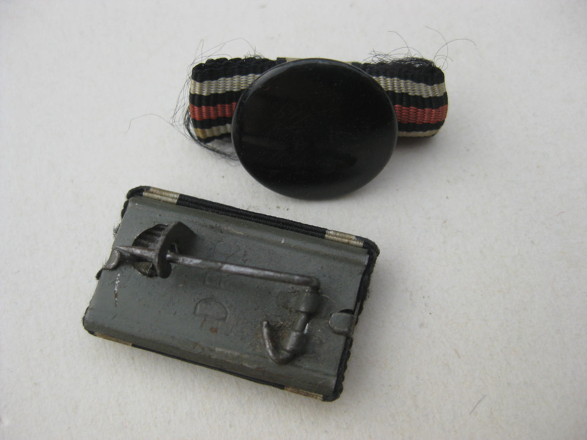 Feldspange Eisernes Kreuz 1914 (EK2/14)   Frontkämpfer -Miniaturen- Bandauflage und Trägerfoto