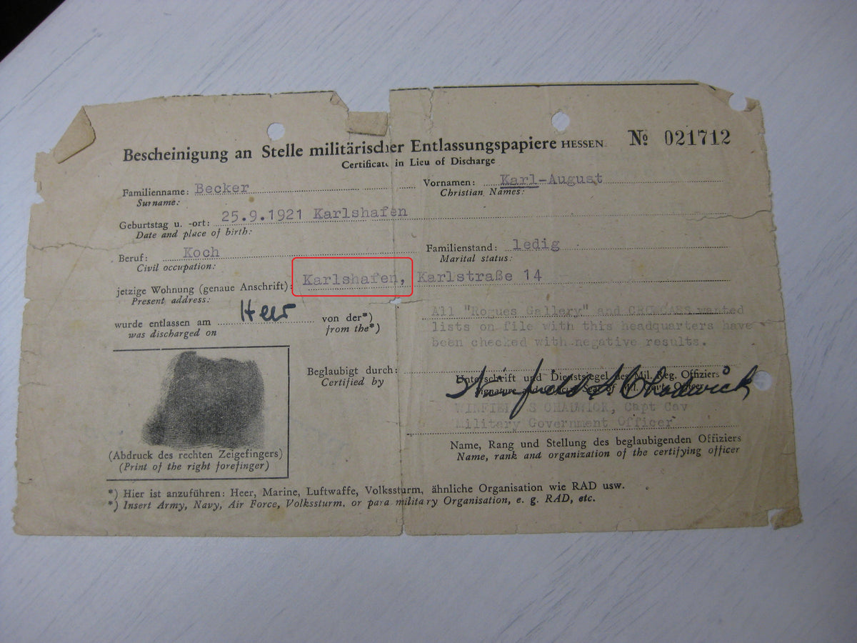 Besitzzeugnis Verleihungsurkunden Eisernes Kreuz Sturmabzeichen Kriegsverdienstkreuz etc etc !! Ostfront