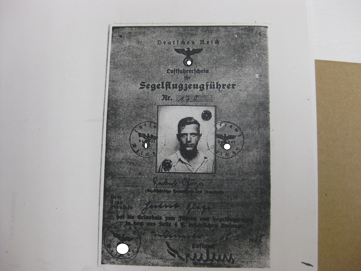 Kopie Flugbuch Luftwaffe Träger goldene Frontflugspange 974 Flüge mit 163 (!!) eingetragenen Feindflügen