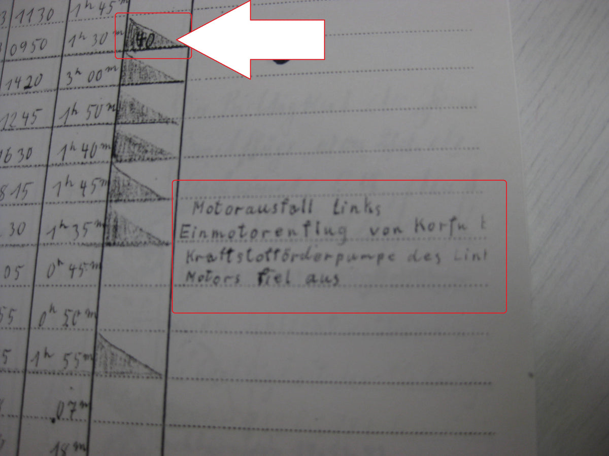 Kopie Flugbuch Luftwaffe Träger goldene Frontflugspange 974 Flüge mit 163 (!!) eingetragenen Feindflügen