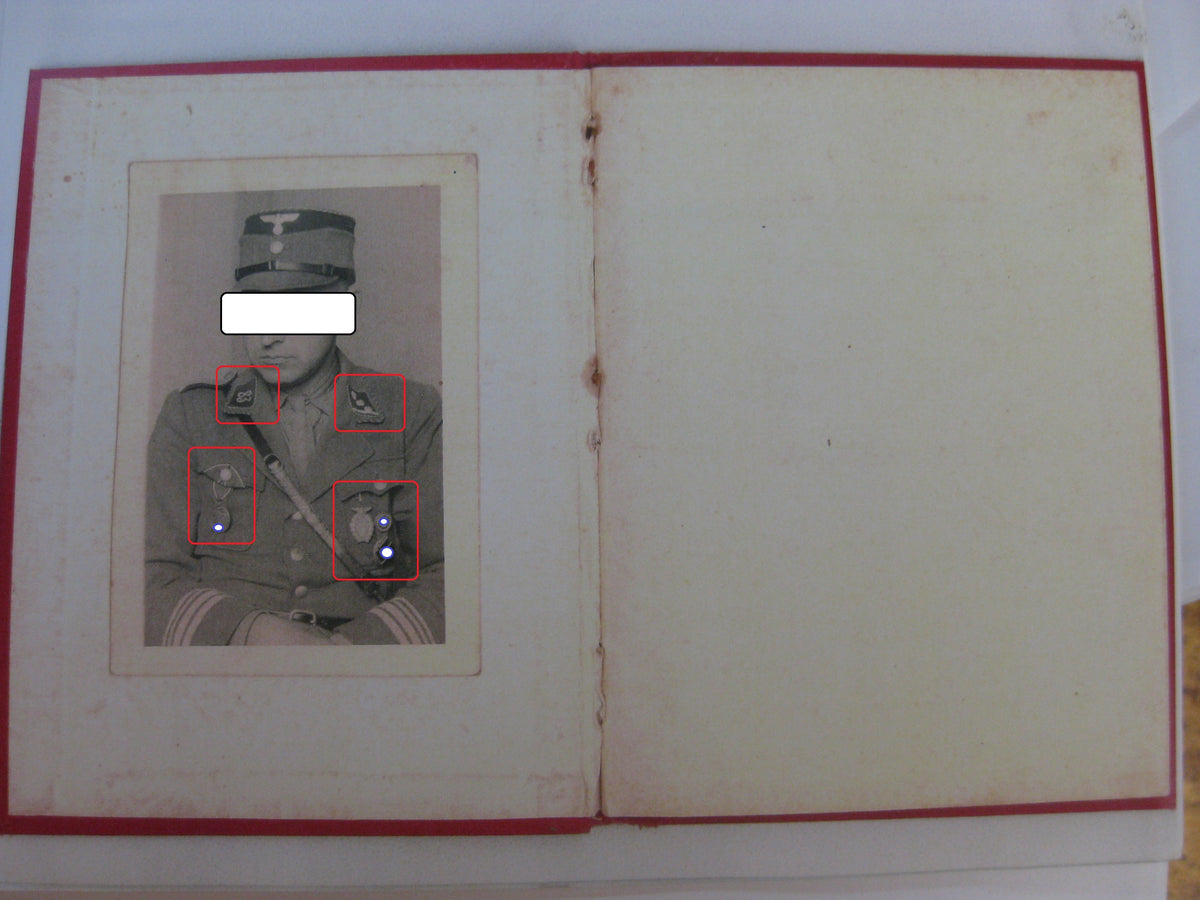 Kopie vom Parteibuch eines  Blutordenträger Hessen Uniformfoto