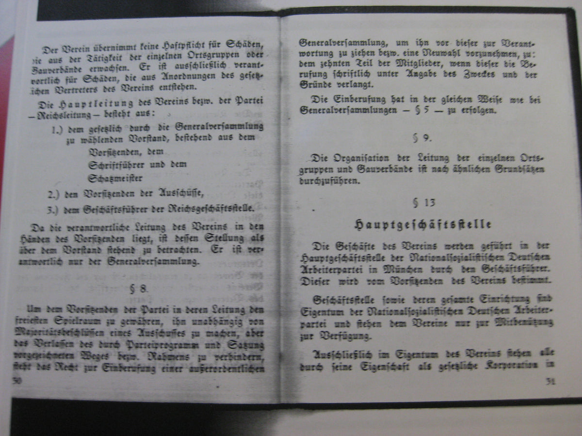 Kopie vom Parteibuch eines  Blutordenträger Hessen Uniformfoto