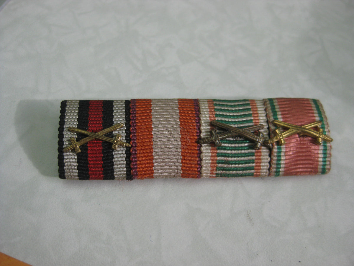 4er Feldspange mit Feuerwehr Ehrenzeichen 2.Stufe