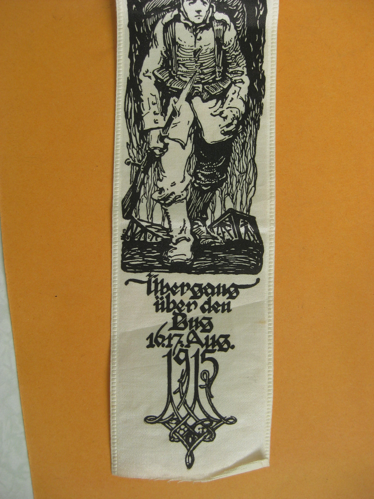 Original Vivatband 22. Infanterie Division 1914 Belgien Westfront Polen Galizien Ostpreußen