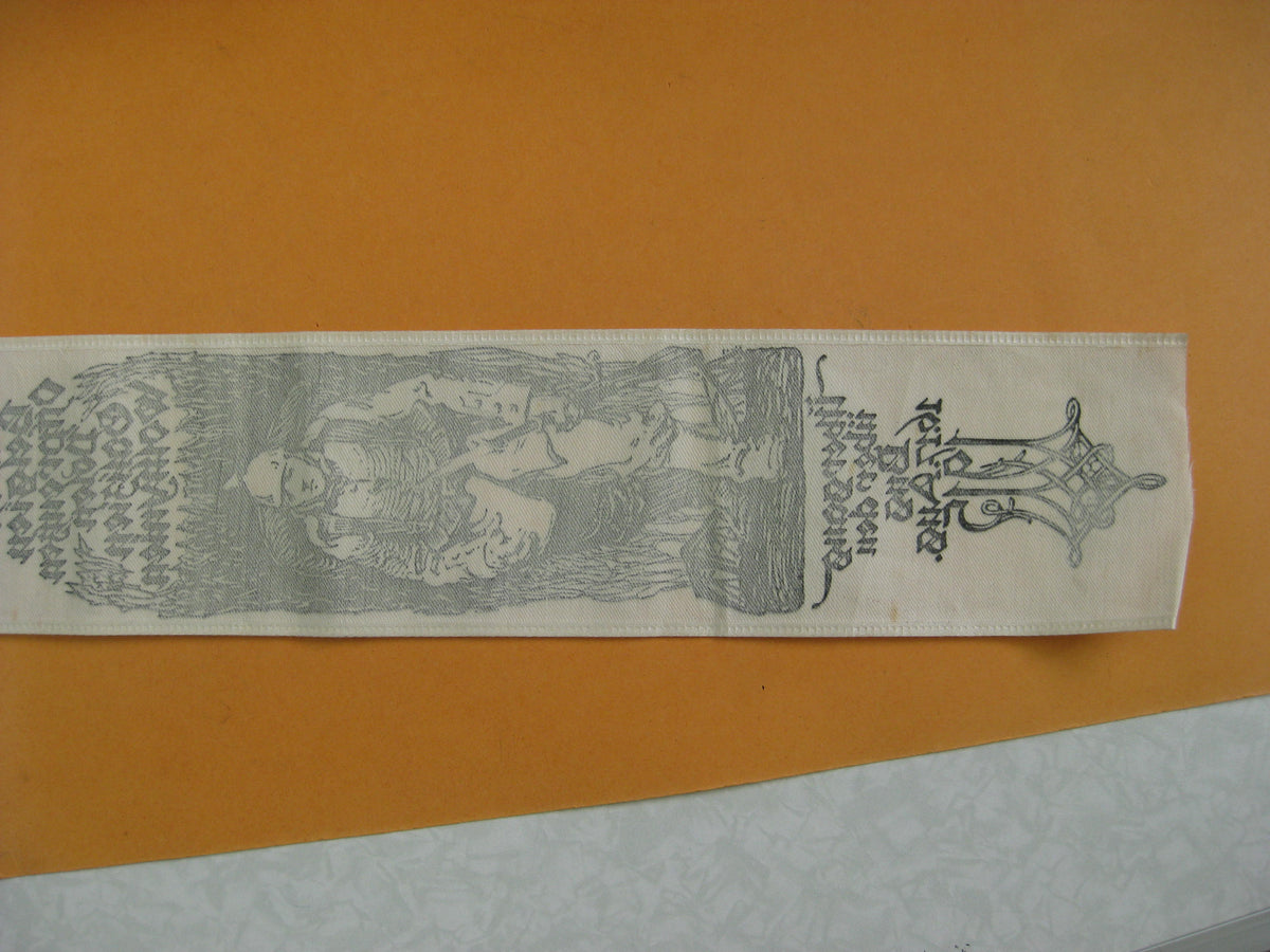 Original Vivatband 22. Infanterie Division 1914 Belgien Westfront Polen Galizien Ostpreußen