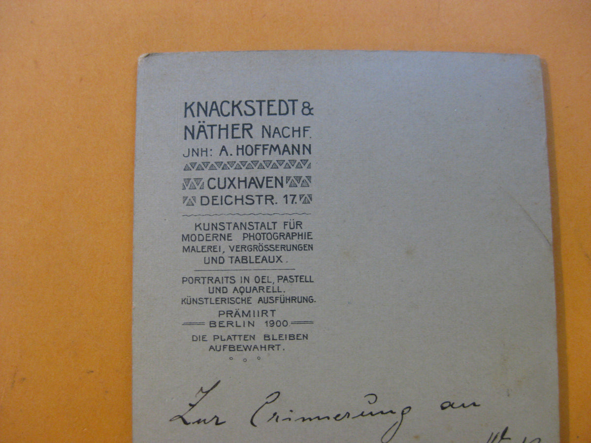 Foto Deutsches Reich 1.Weltkrieg Unteroffizier Cuxhaven