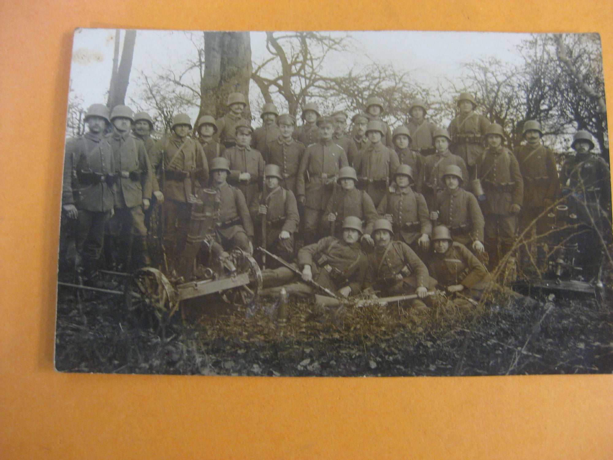Fotopostkarte Deutsches Reich 1.Weltkrieg Minenwefer Granatwerfer I.R.55
