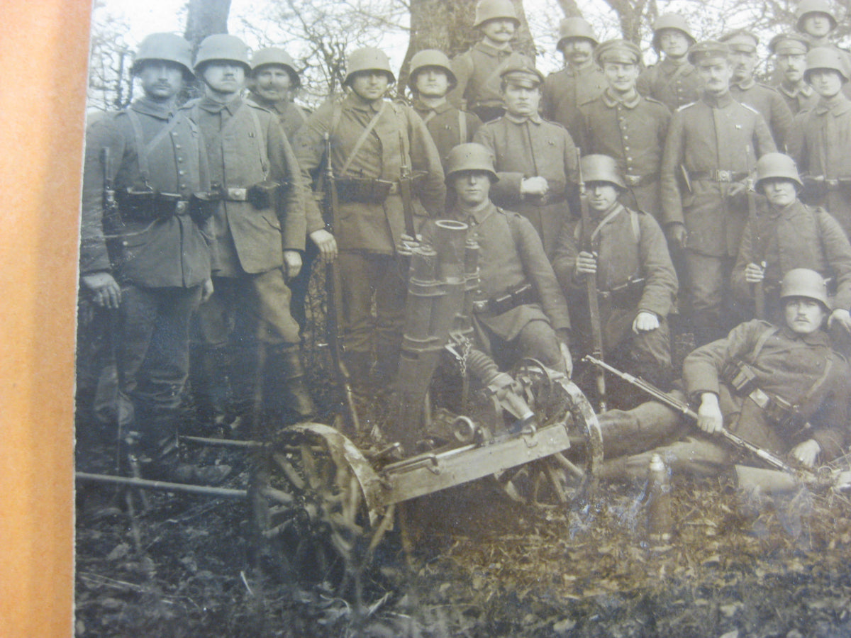 Fotopostkarte Deutsches Reich 1.Weltkrieg Minenwefer Granatwerfer I.R.55