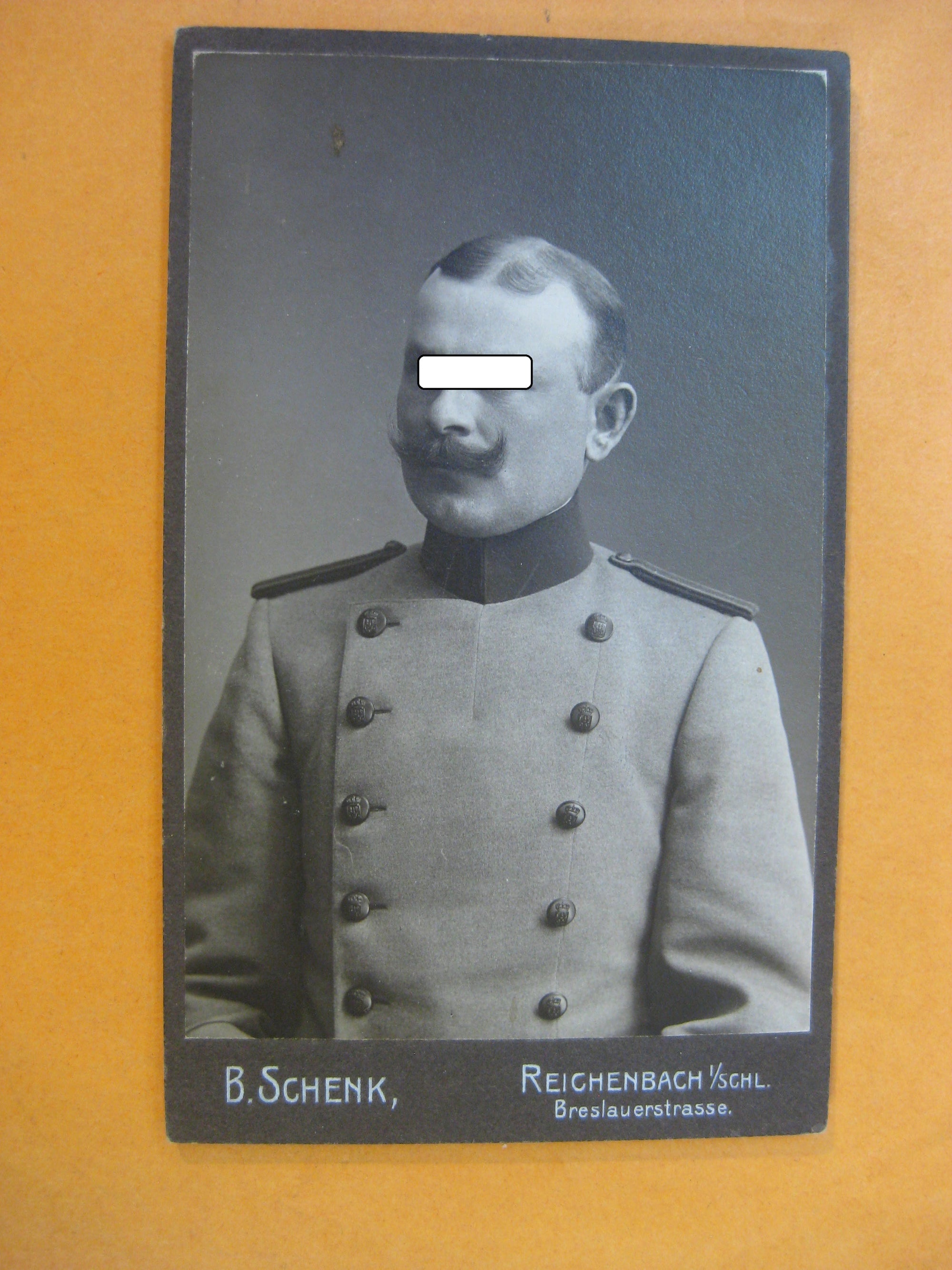 Kabinettfoto Deutsches Reich Preußen Reichenbach in Schlesien / Eulengebirge