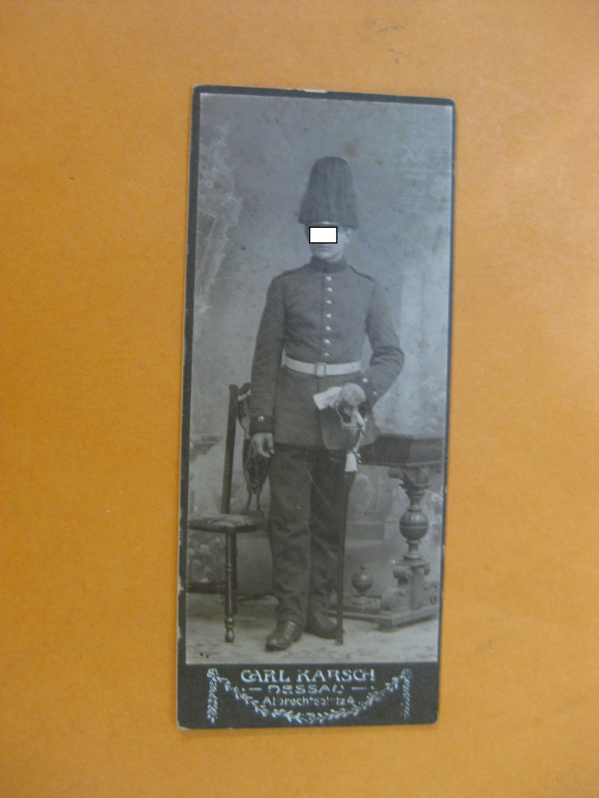 Kabinettfoto Deutsches Reich 1.Weltkrieg Dessau Sachsen Anhalt