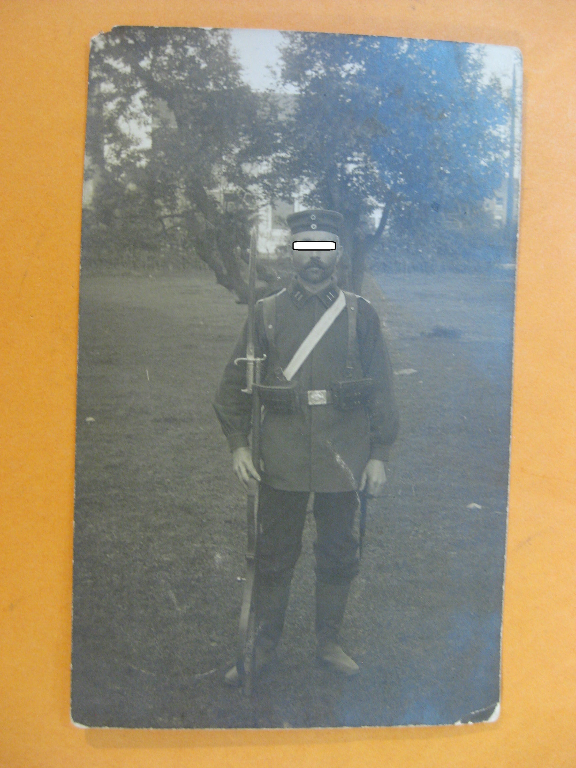 Fotopostkarte Deutsches Reich 1.Weltkrieg Feldgraue Uniform Landwehr ?