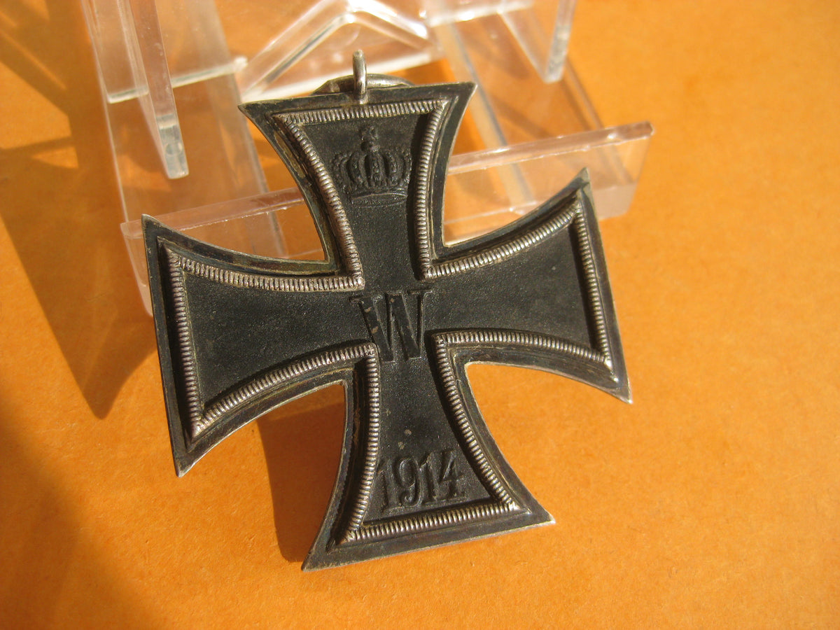 Eisernes Kreuz 2.Klasse 1914 (EK2/14) in 800er SILBER mit 2 Punzen !!